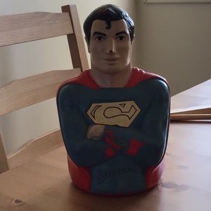 Vintage superman piggy bank